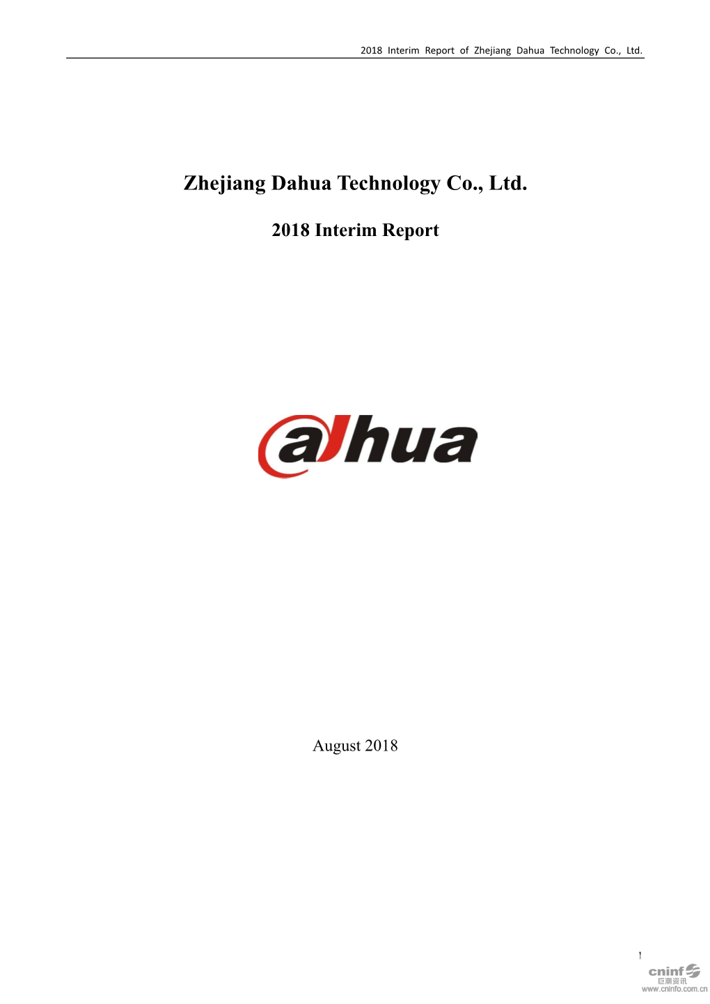 Zhejiang Dahua Technology Co., Ltd