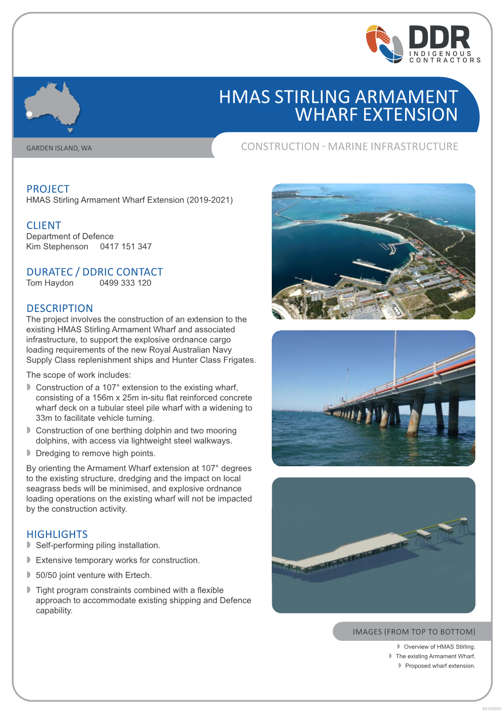 Hmas Stirling Armament Wharf Extension