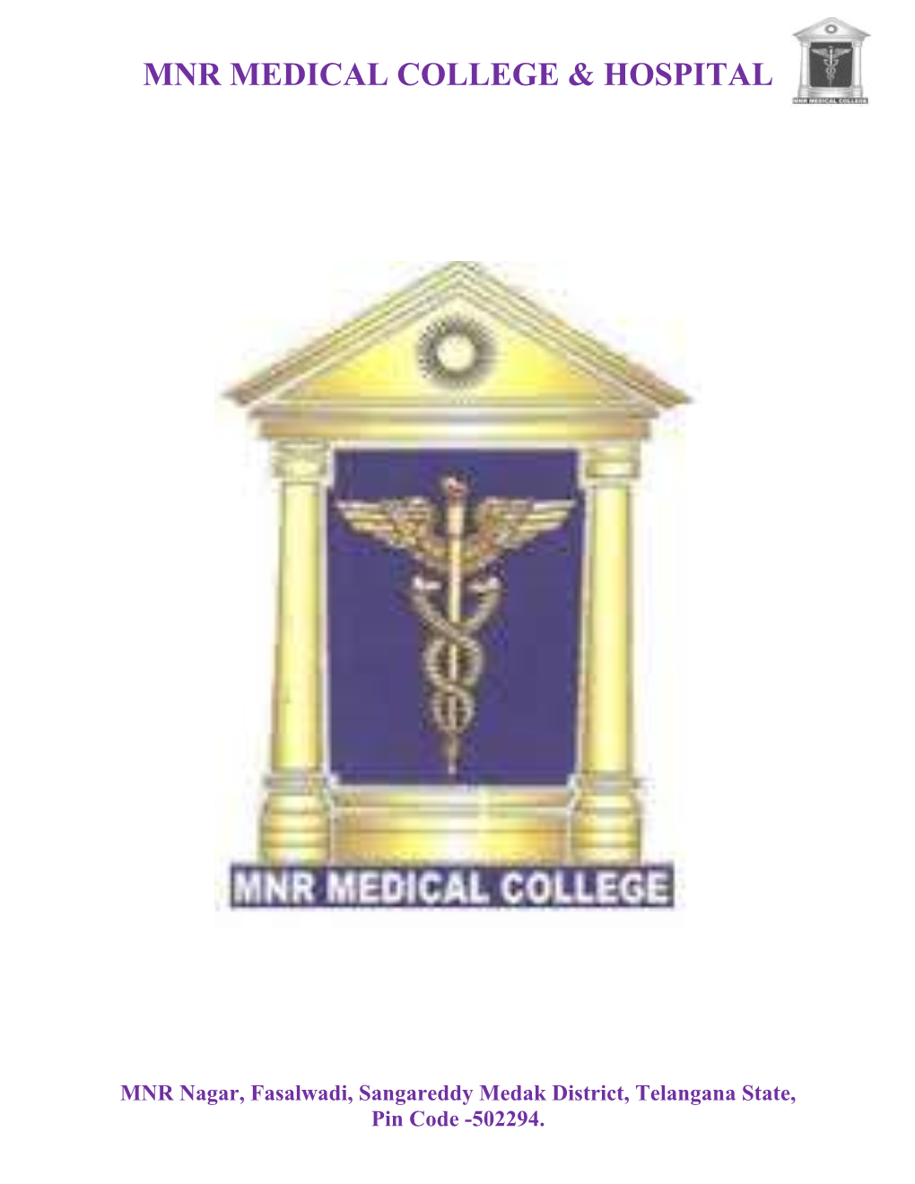 Mnr Medical College & Hospital