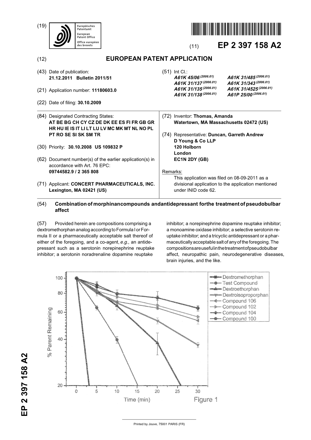 Combination of Morphinan Compounds and Antidepressant for the Treatment of Pseudobulbar Affect