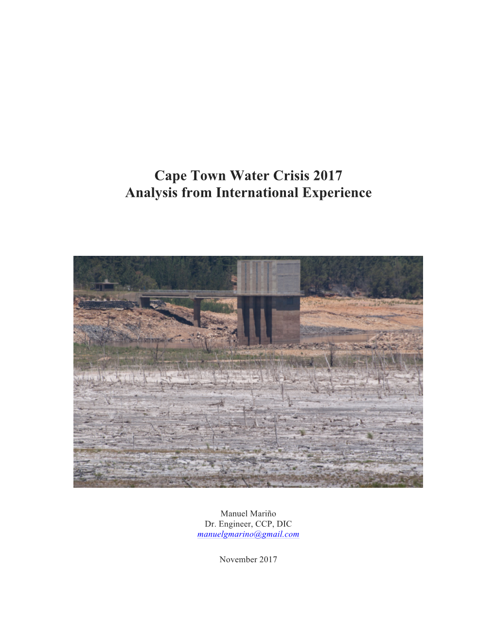 Cape Town Water Crisis 2017 Final