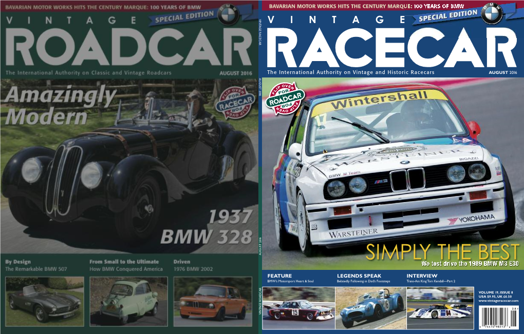 Simply the Best Mike Jiggle Explores One of the All-Time Great Production Racing Cars, the 1989 BMW M3 E30