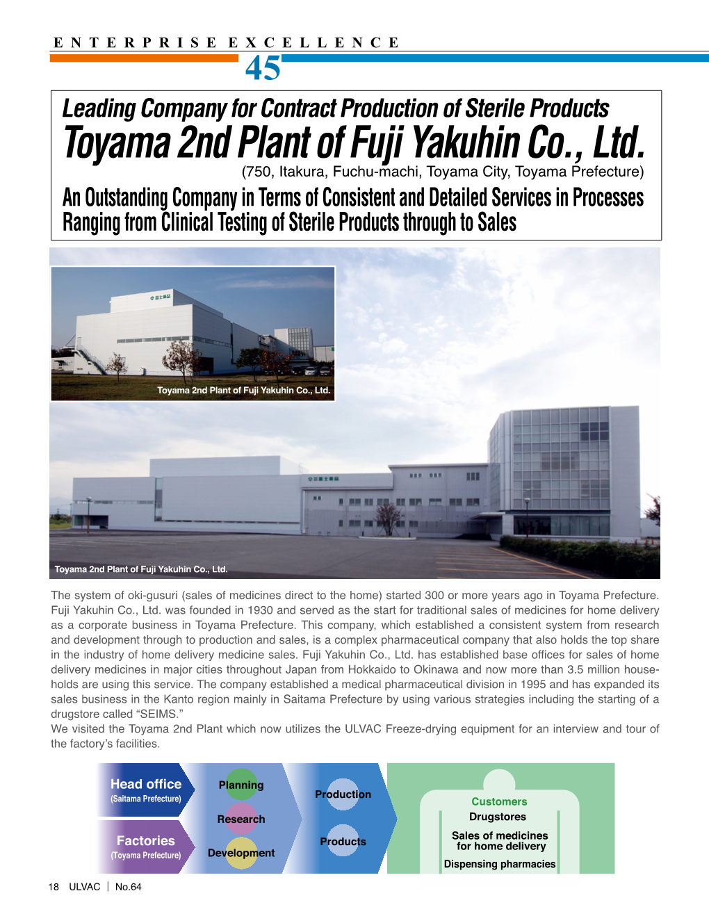 Toyama 2Nd Plant of Fuji Yakuhin Co., Ltd