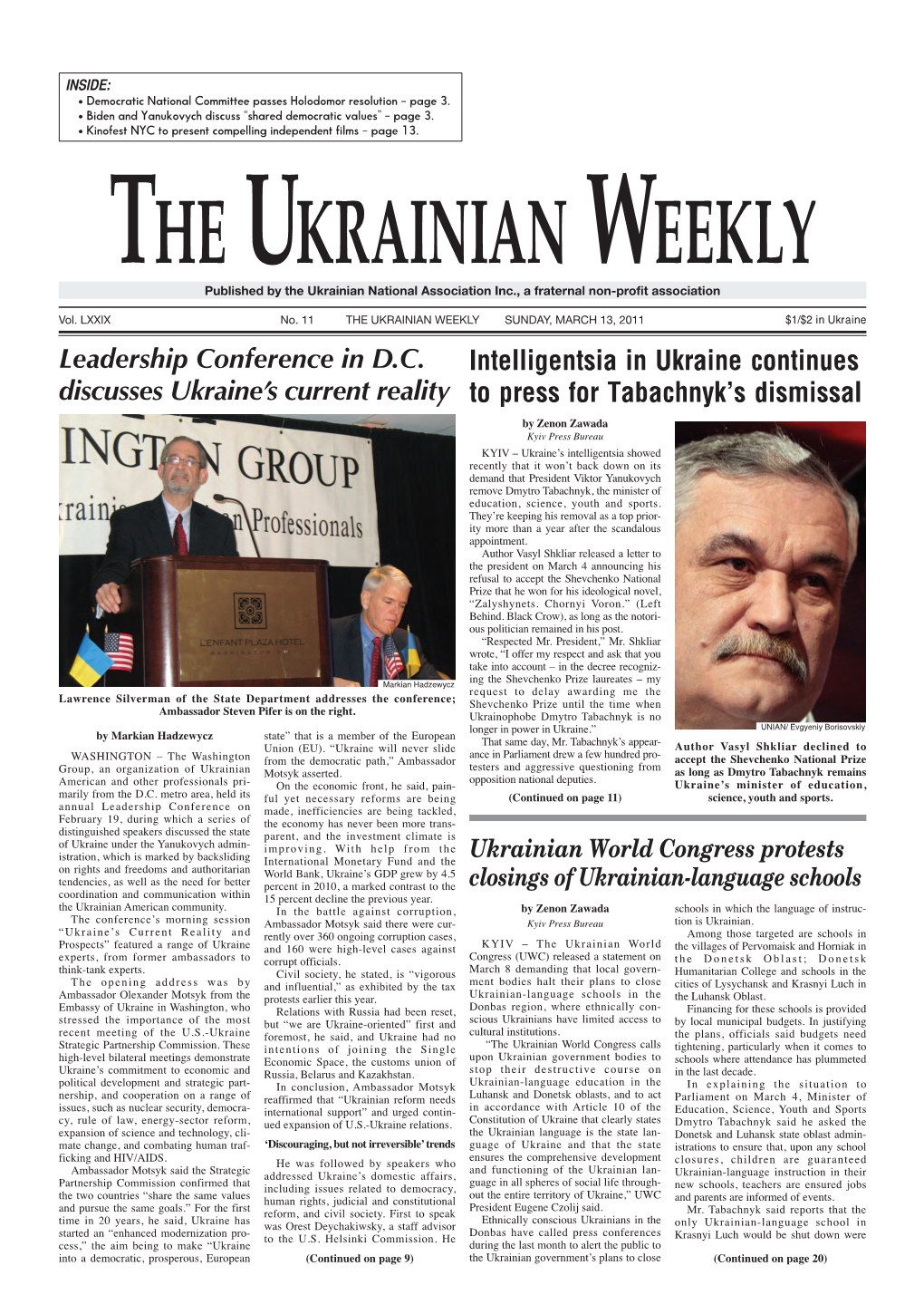 The Ukrainian Weekly 2011-11.Pdf