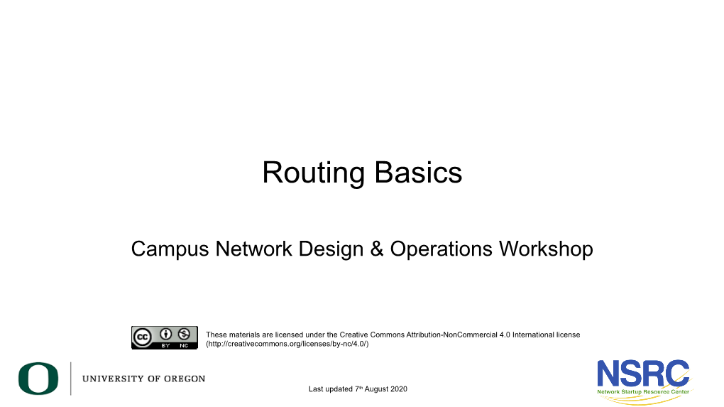 Routing Basics