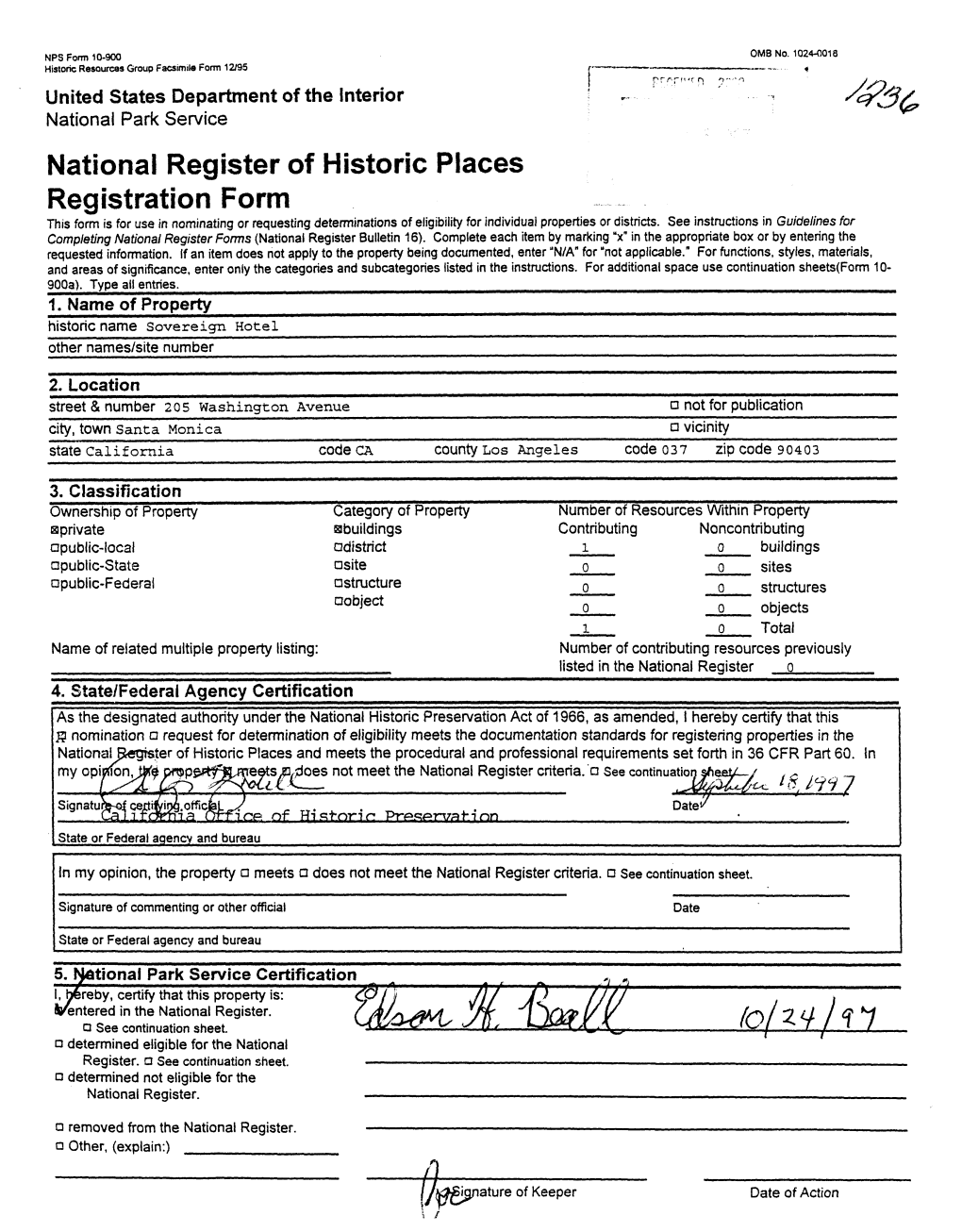 National Register of Historic Places Registration Form