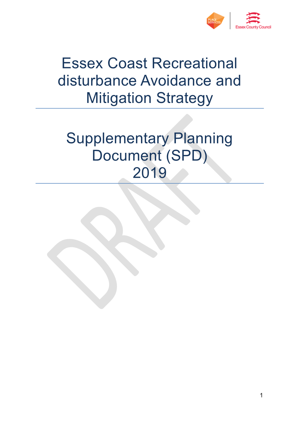 Essex Coast Recreational Disturbance Avoidance and Mitigation Strategy