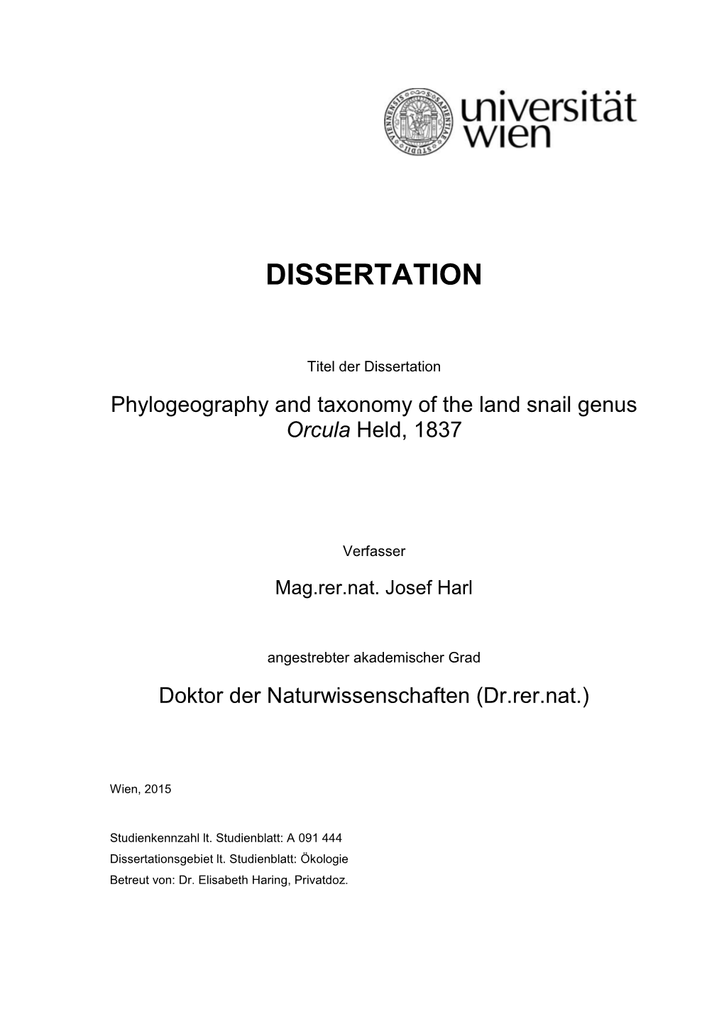 Dissertation