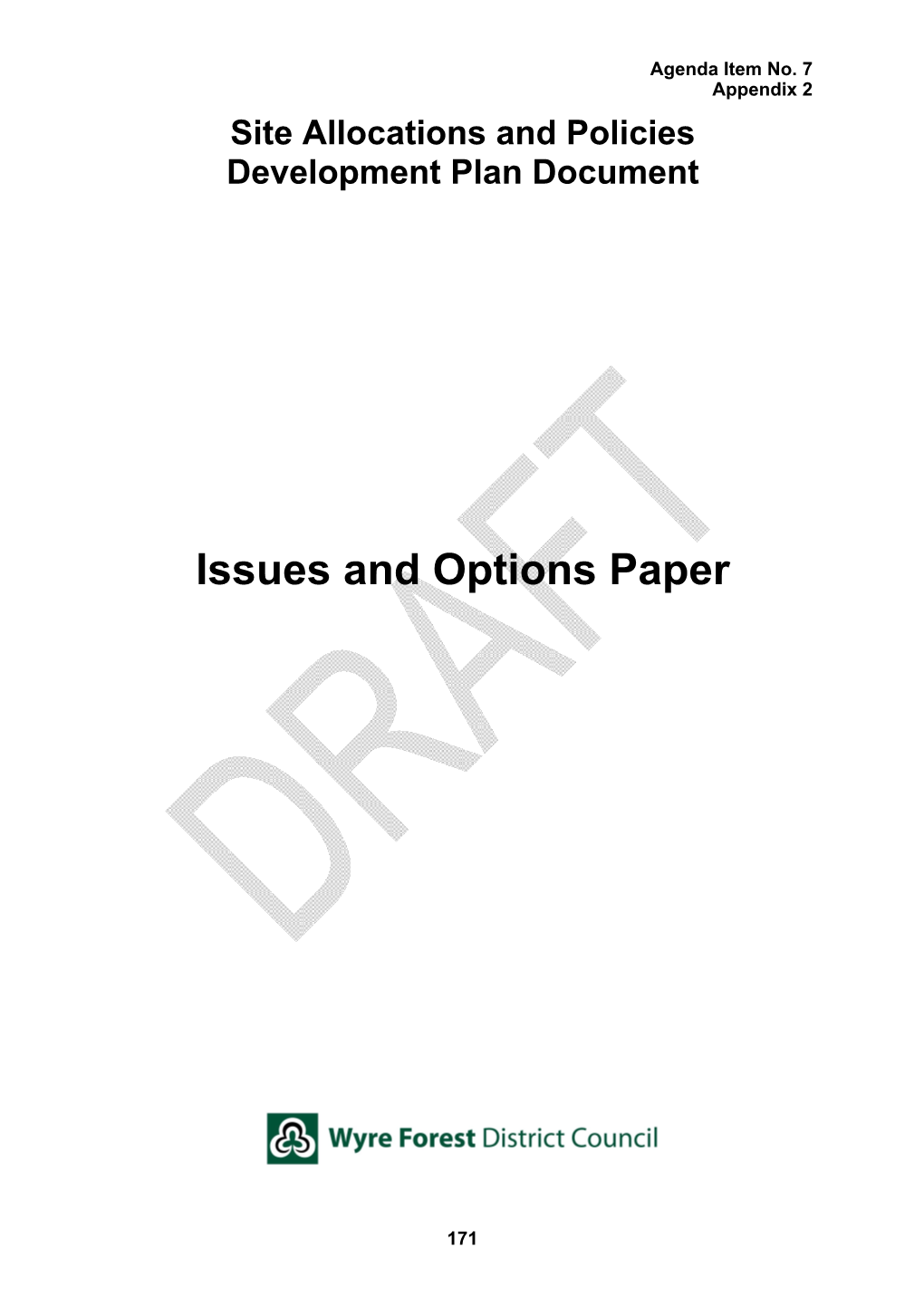 Issues and Options Paper