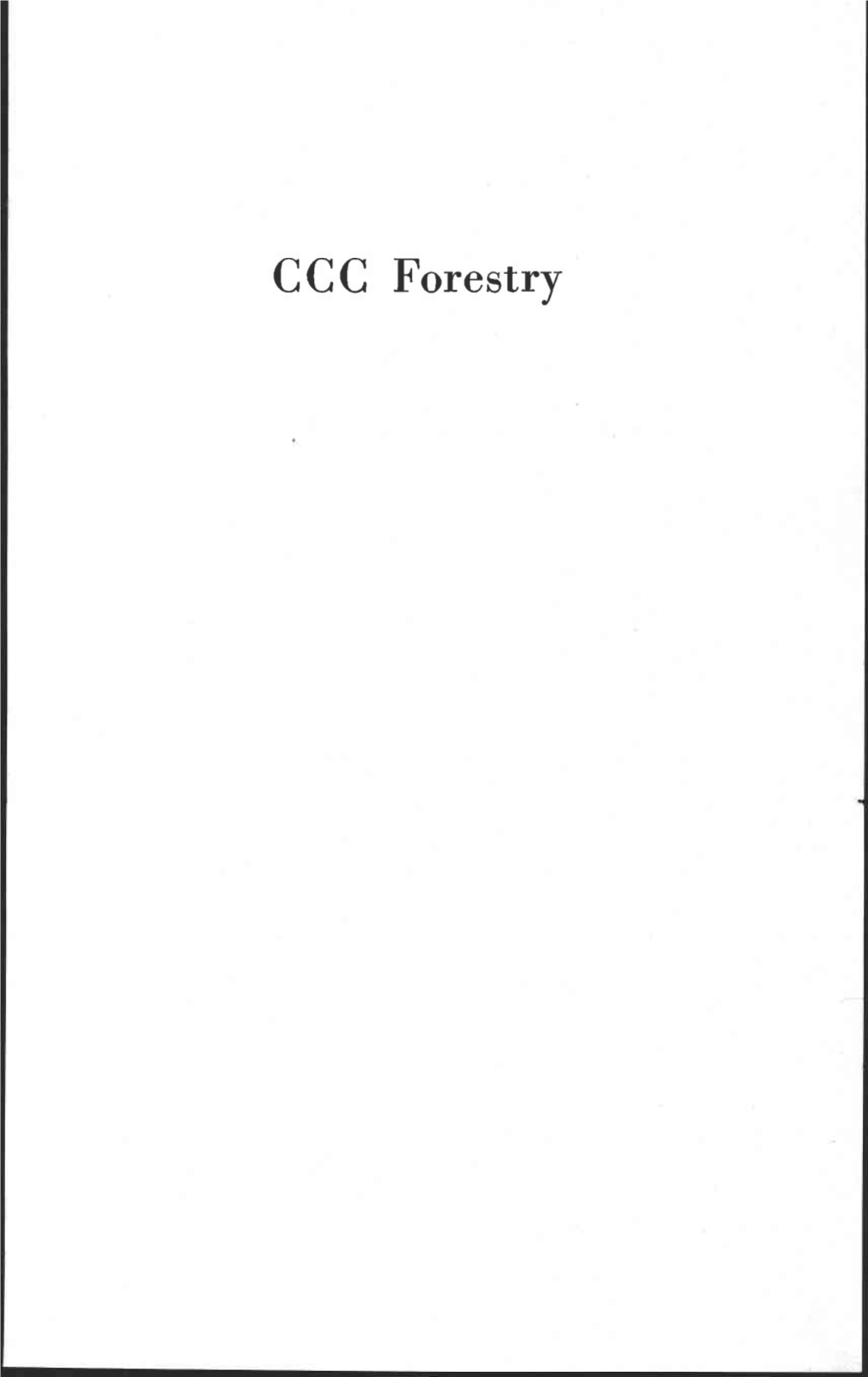 CCC Forestry