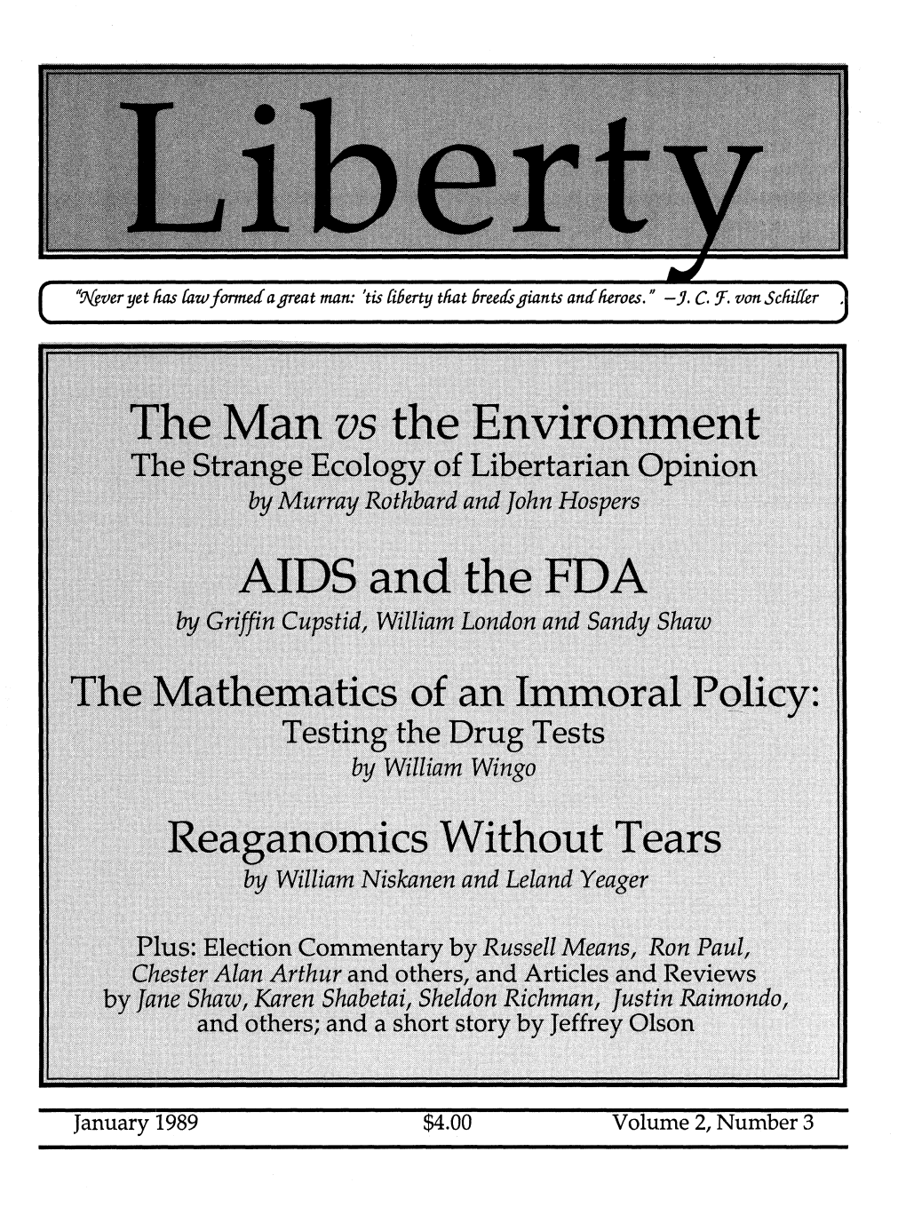 Liberty Magazine January 1989