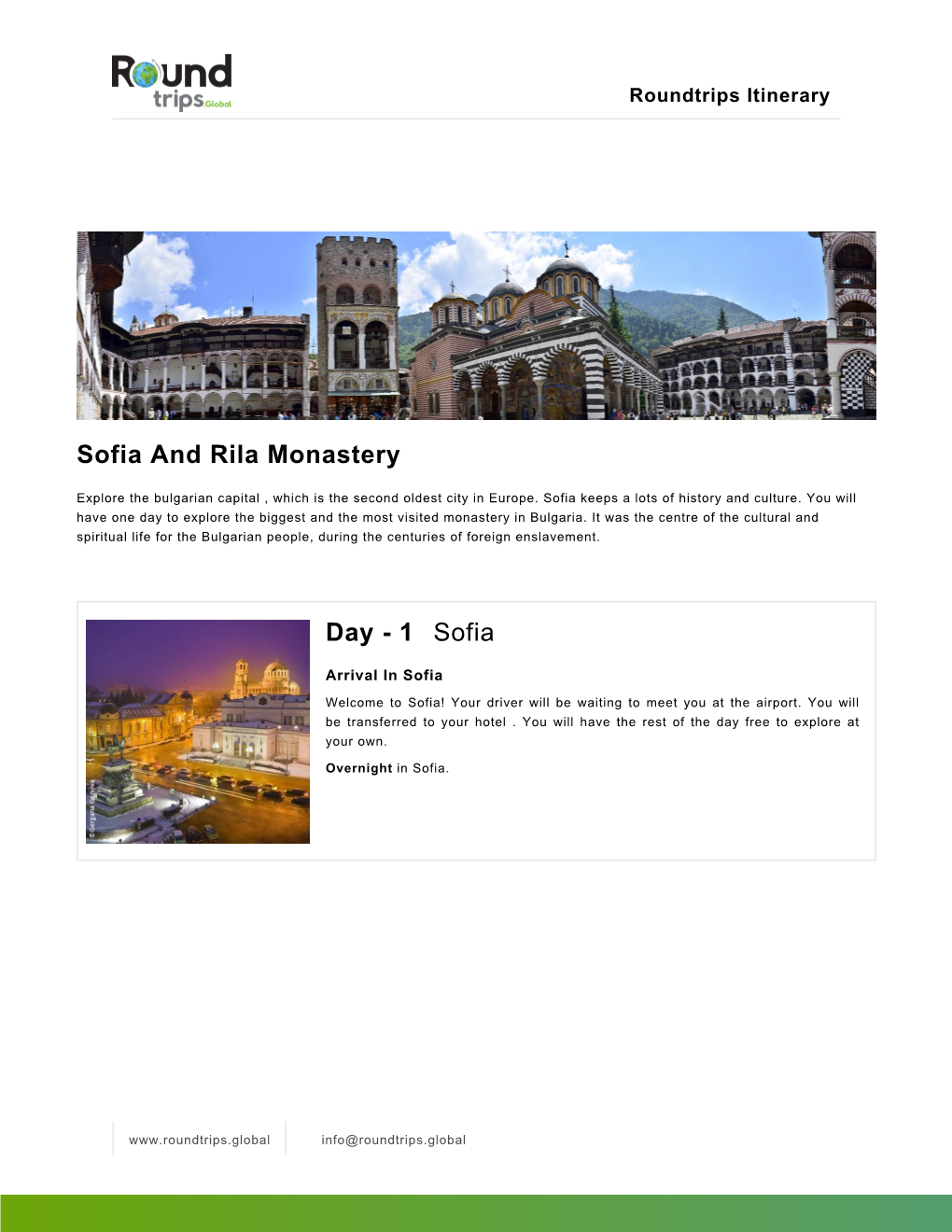 Sofia and Rila Monastery