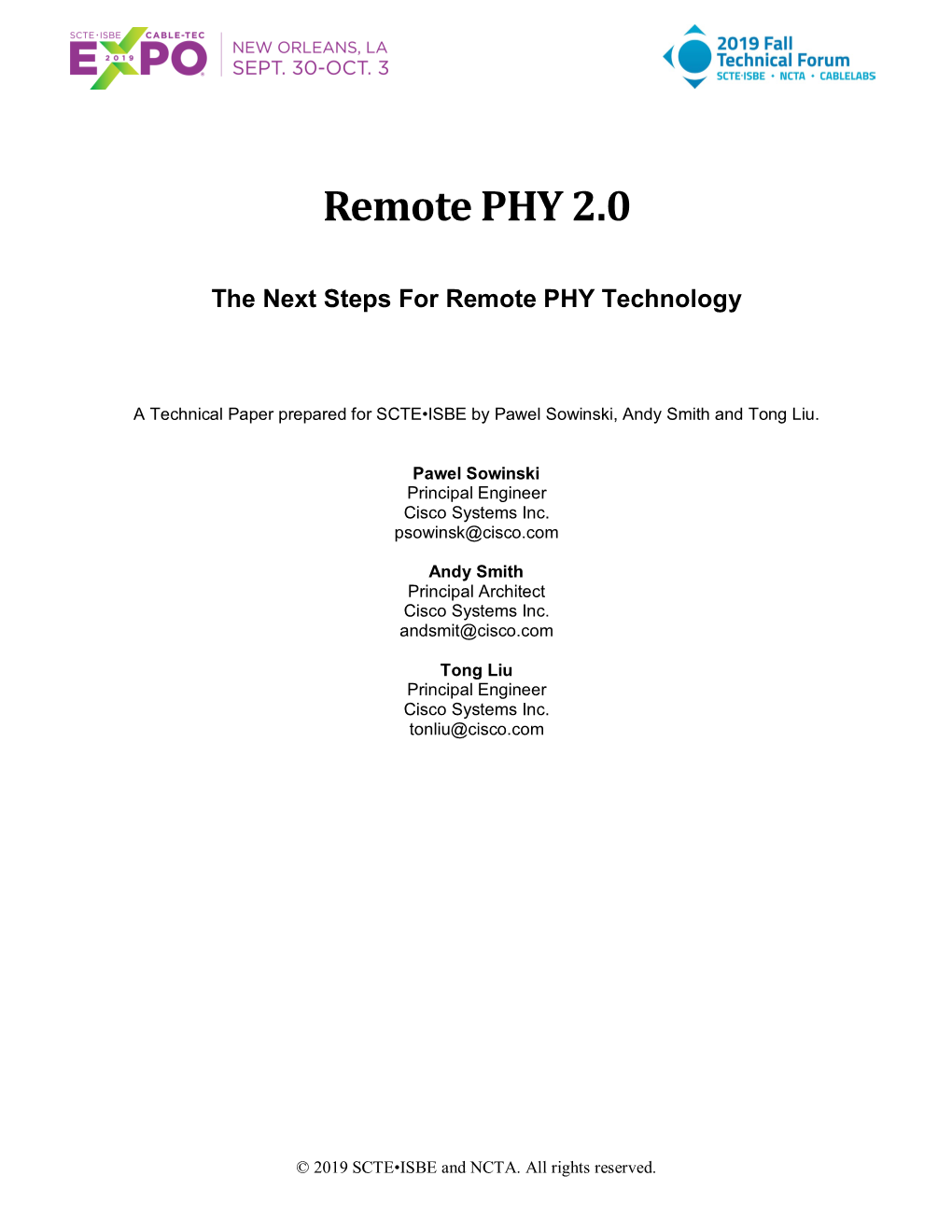 Remote PHY 2.0