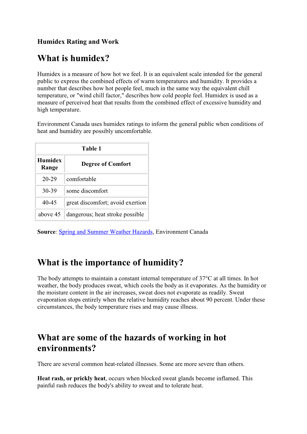 What Is Humidex? What Is the Importance of Humidity? What Are