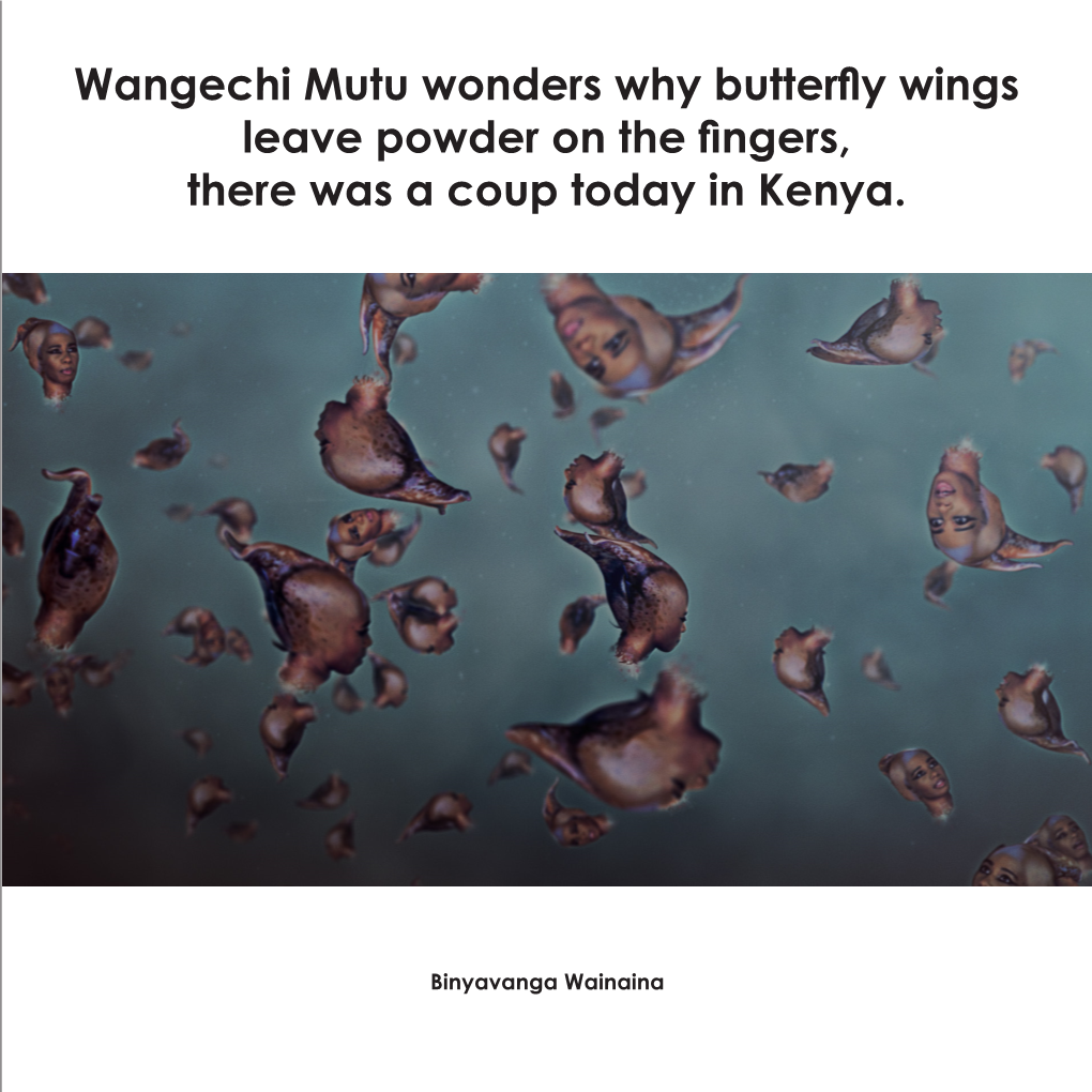 Wangechi Mutu Wonders Why Butterfly Wings Leave Powder on the Fingers, There Was a Coup Today in Kenya