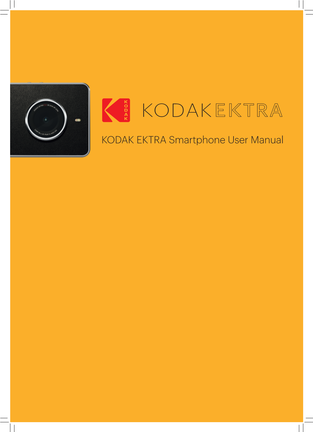 KODAK EKTRA Smartphone User Manual