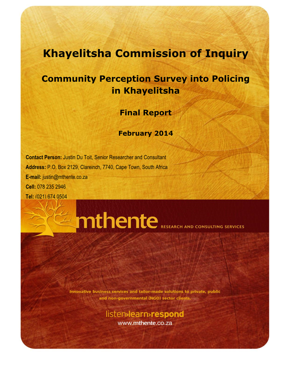 Khayelitsha Commission of Inquiry