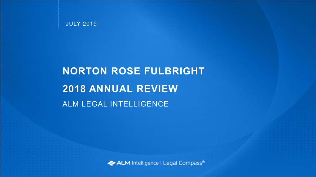Norton Rose Fulbright 2018 Annual Review