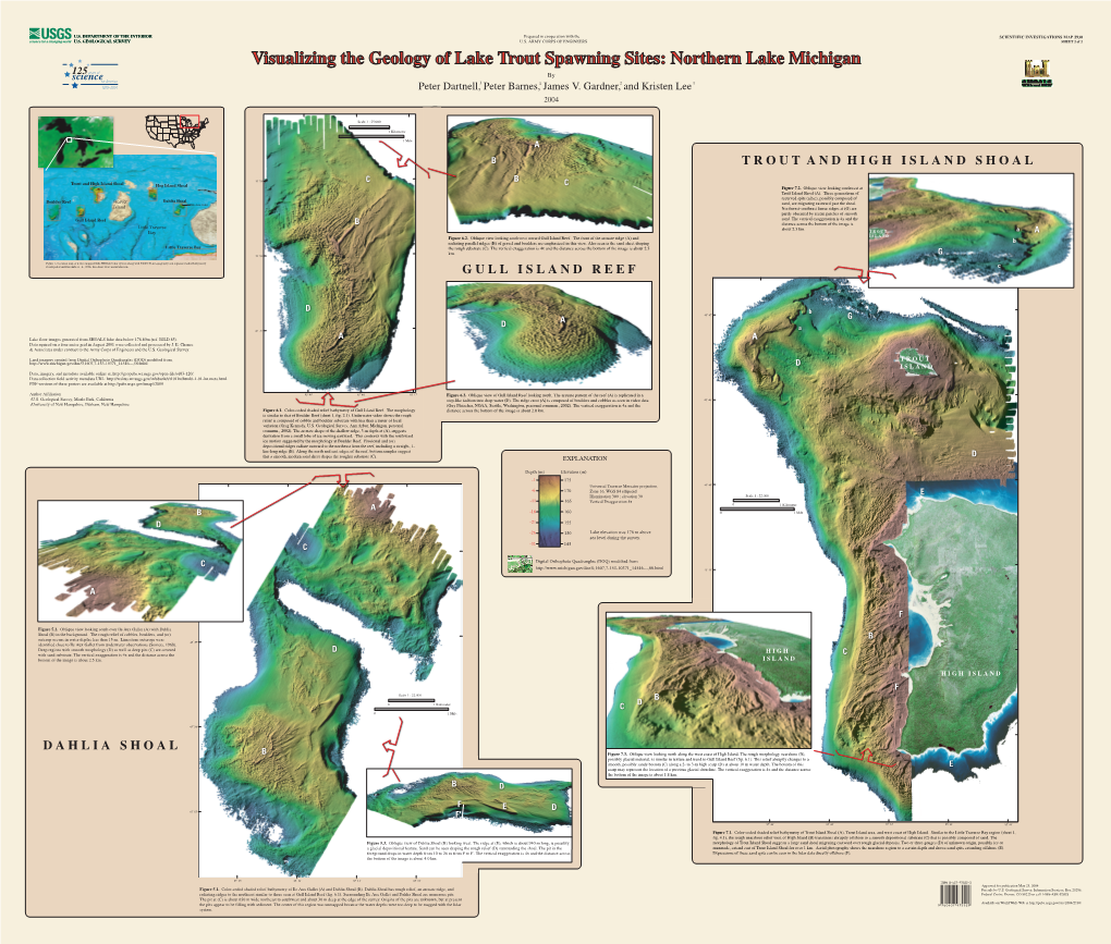 Visualizing the Geology of Lake Trout Spawning Sites: Northern Lake Michigan by Peter Dartnell,1 Peter Barnes,1 James V