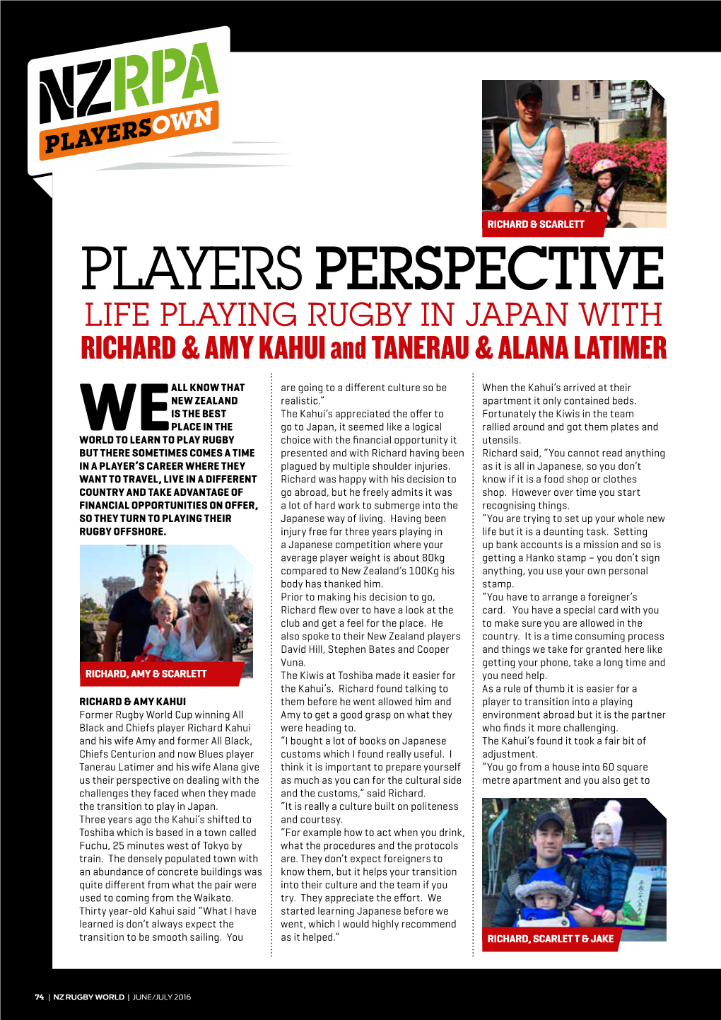 PLAYERS PERSPECTIVE LIFE PLAYING RUGBY in JAPAN with RICHARD & AMY KAHUI and TANERAU & ALANA LATIMER