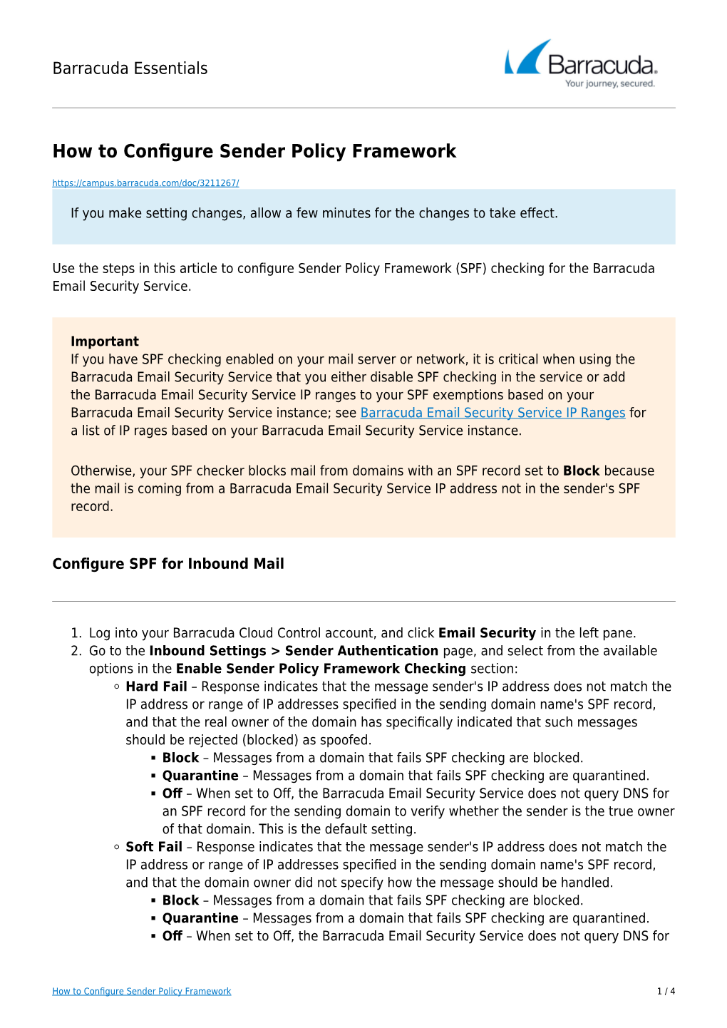 How to Configure Sender Policy Framework