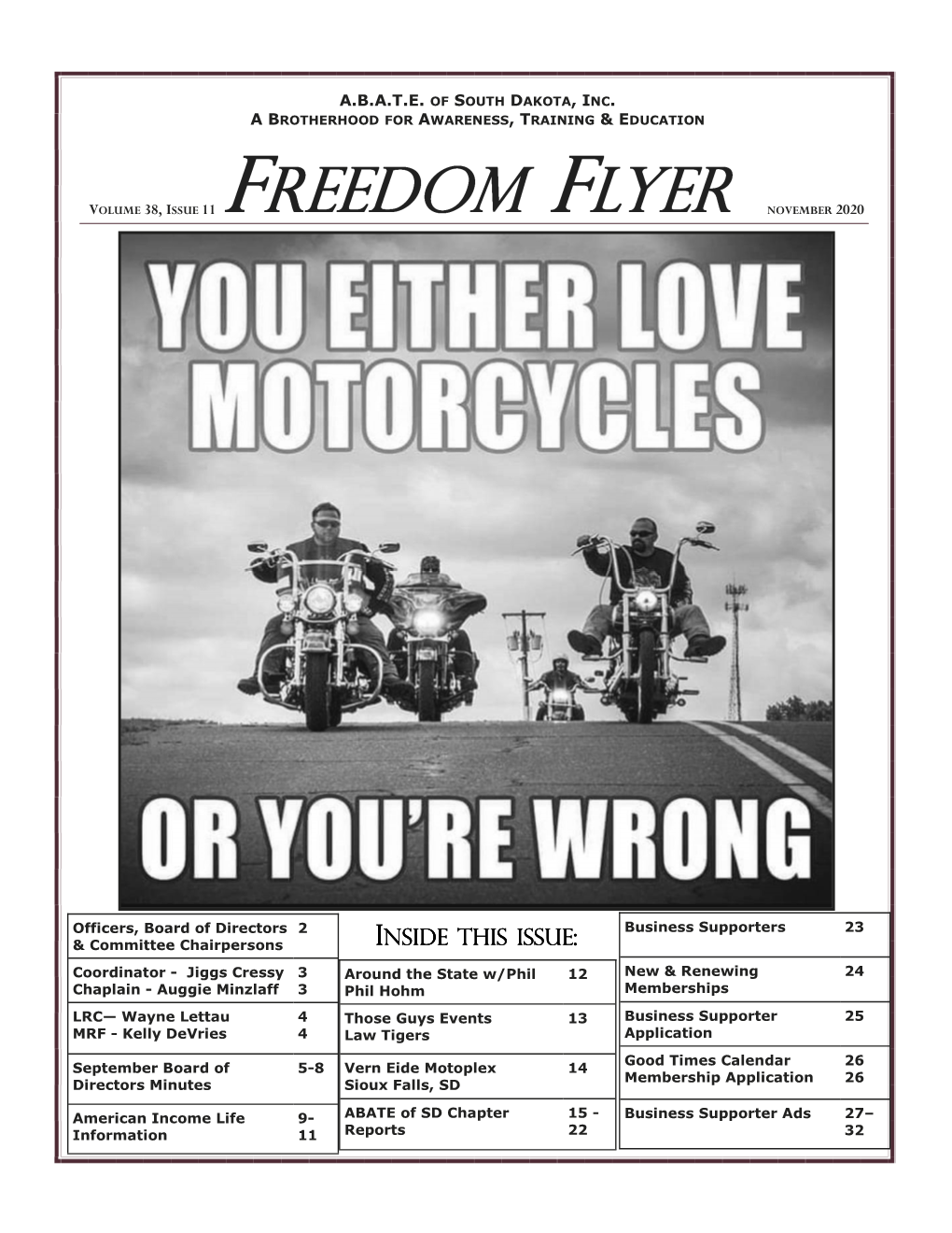 Freedom Flyer November 2020