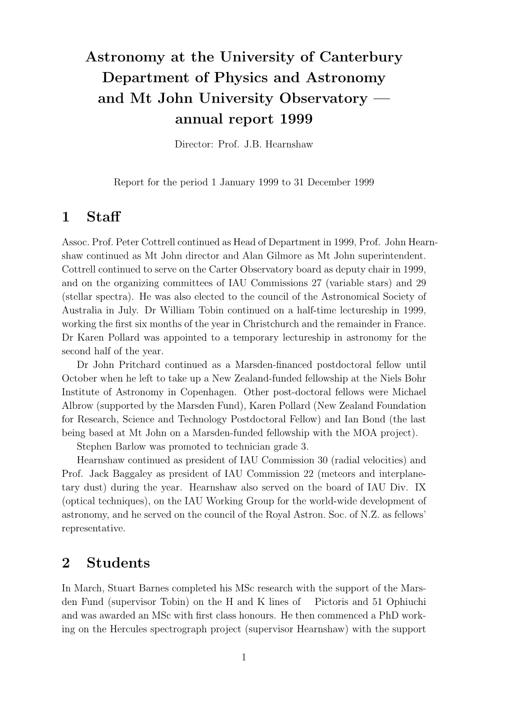 Annual Report 1999