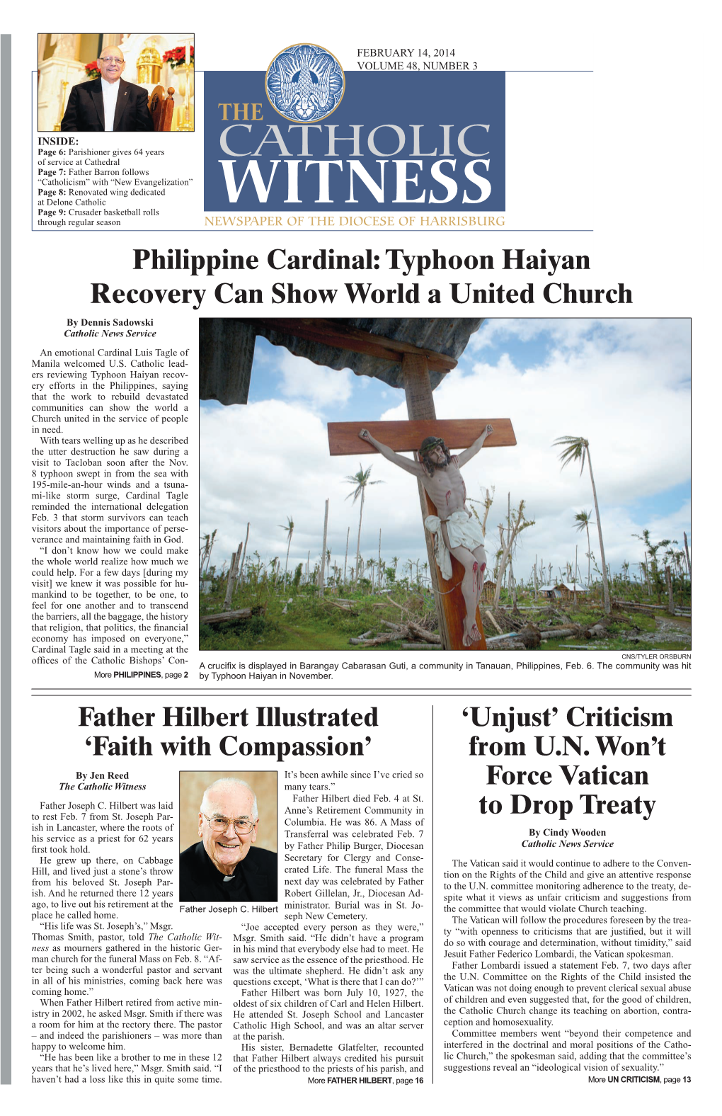 Typhoon Haiyan Recovery Can Show World a United Church by Dennis Sadowski Catholic News Service