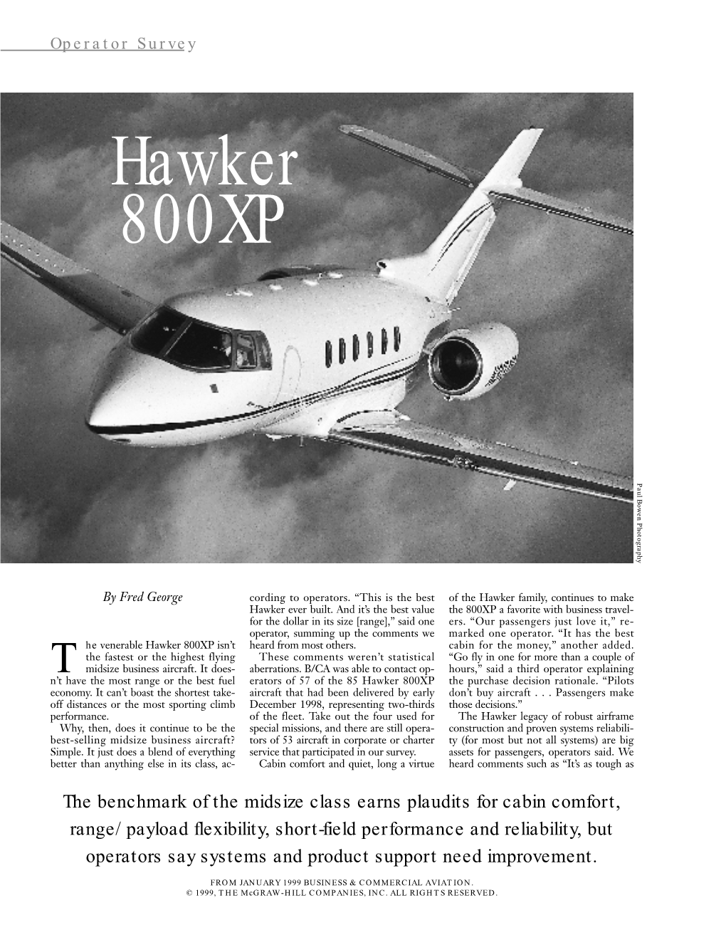 Hawker 800XP Paul Bowen Photography