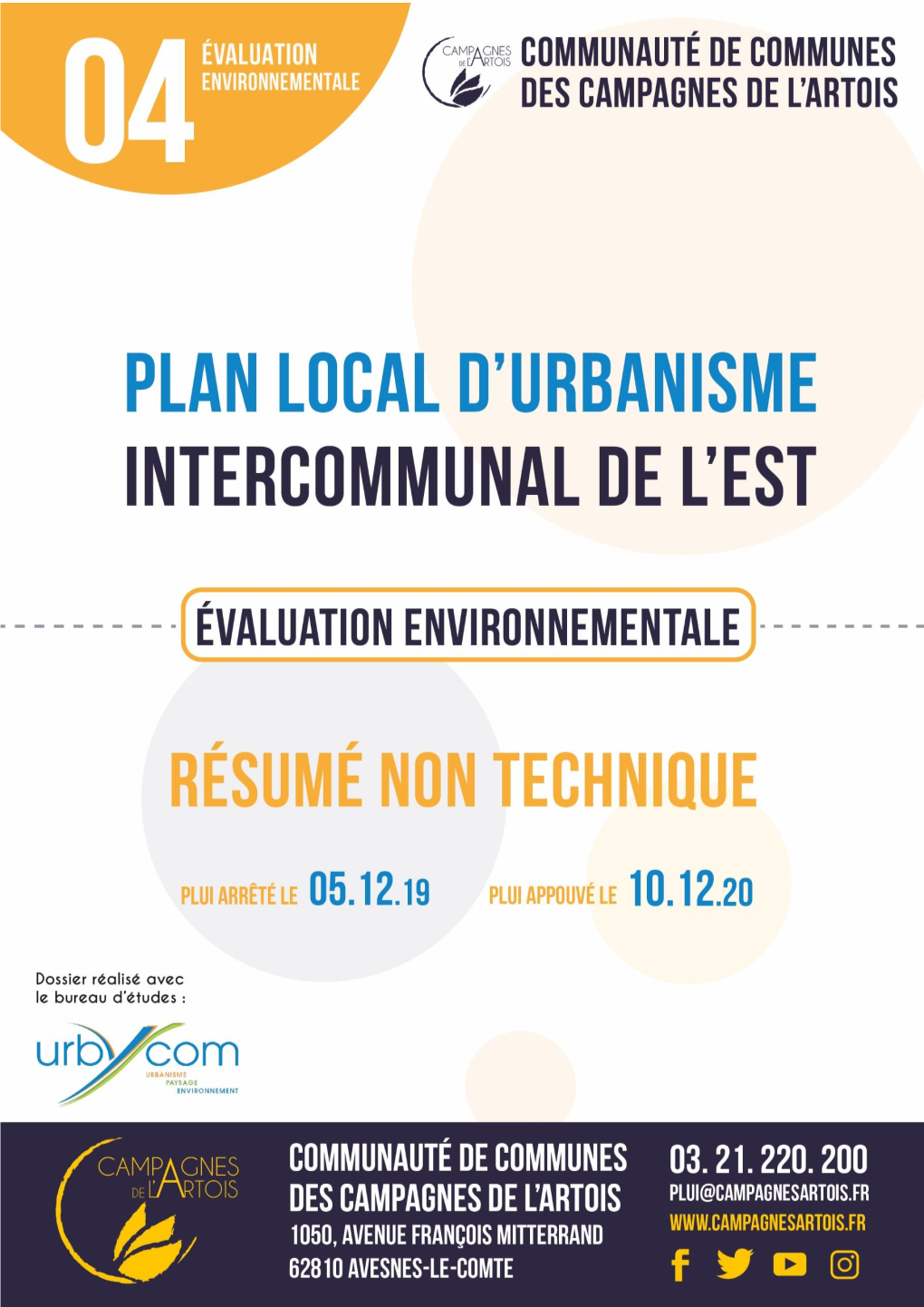 Plan Local D'urbanisme De L'est Des Campagnes De L'artois -Résumé Non Technique 1