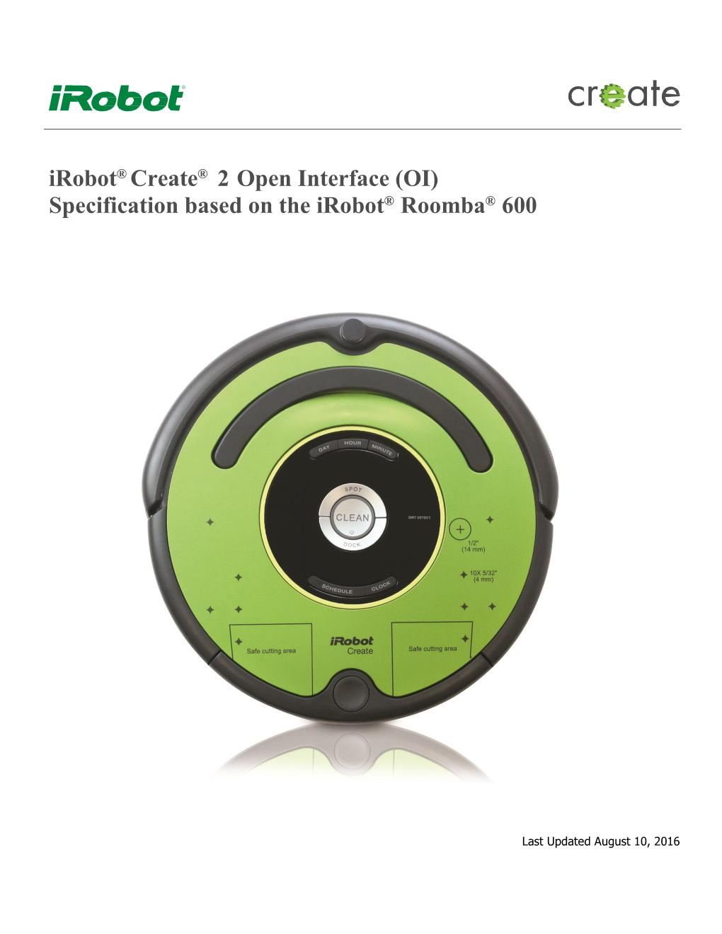 Irobot Roomba 600 Open Interface Spec