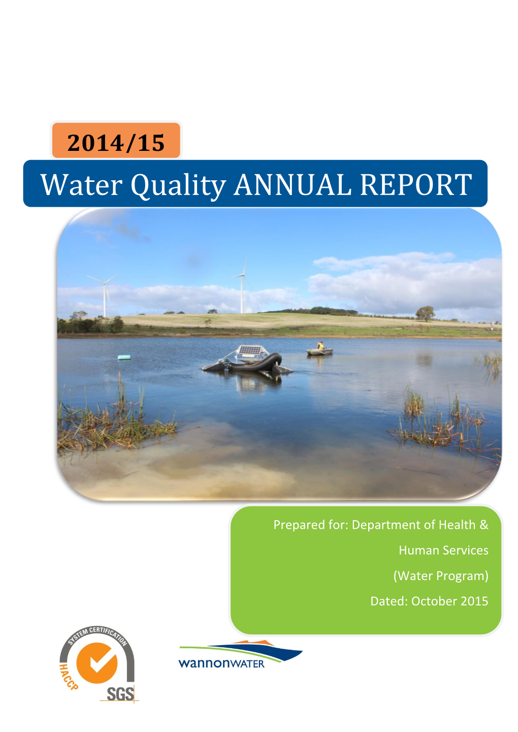 Water Quality ANNUAL REPORT