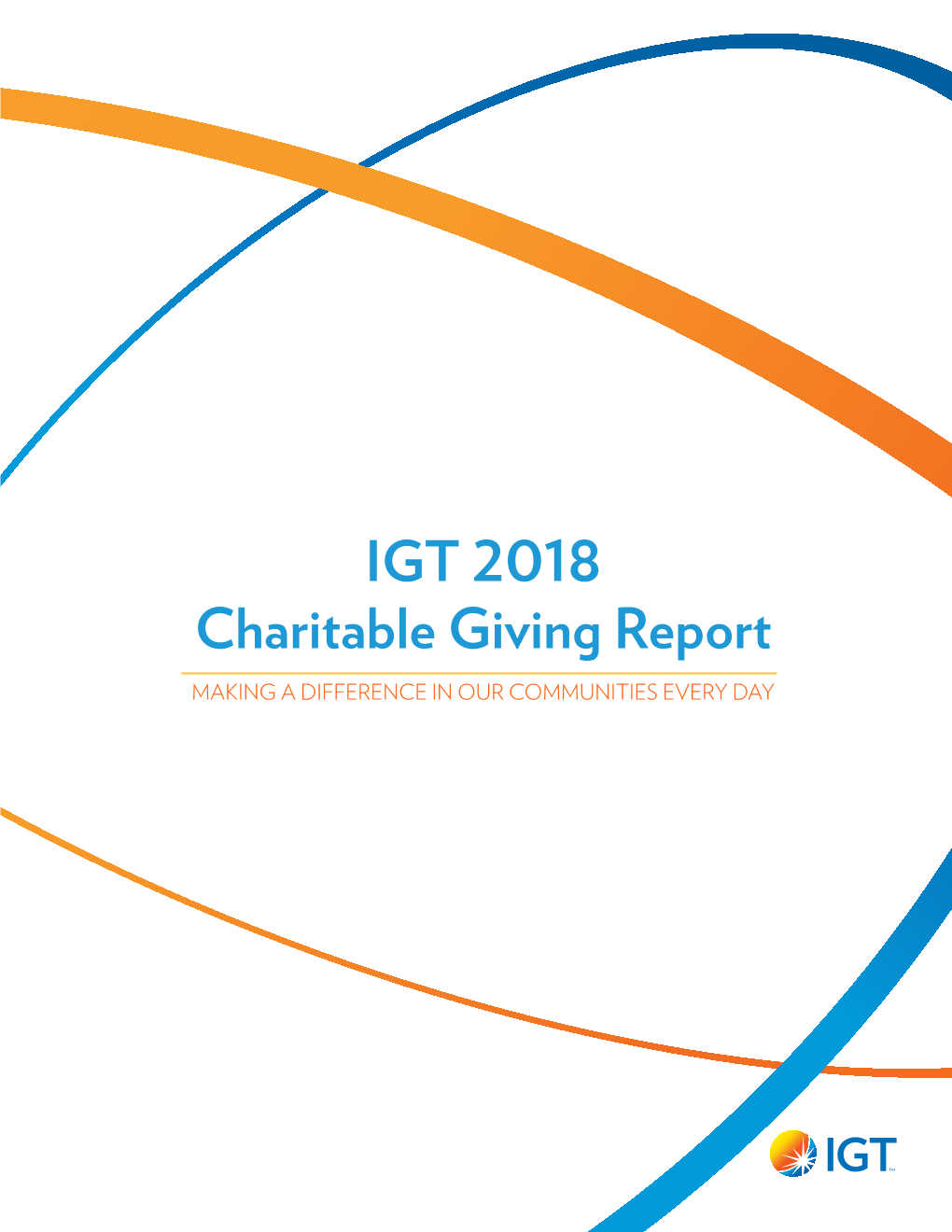 IGT 2018 Charitable Giving Report