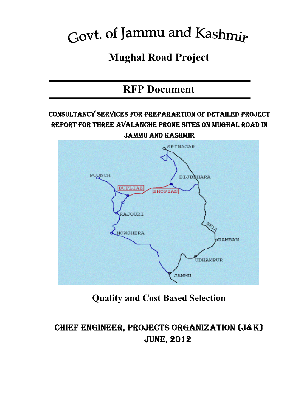 Mughal Road Project RFP Document