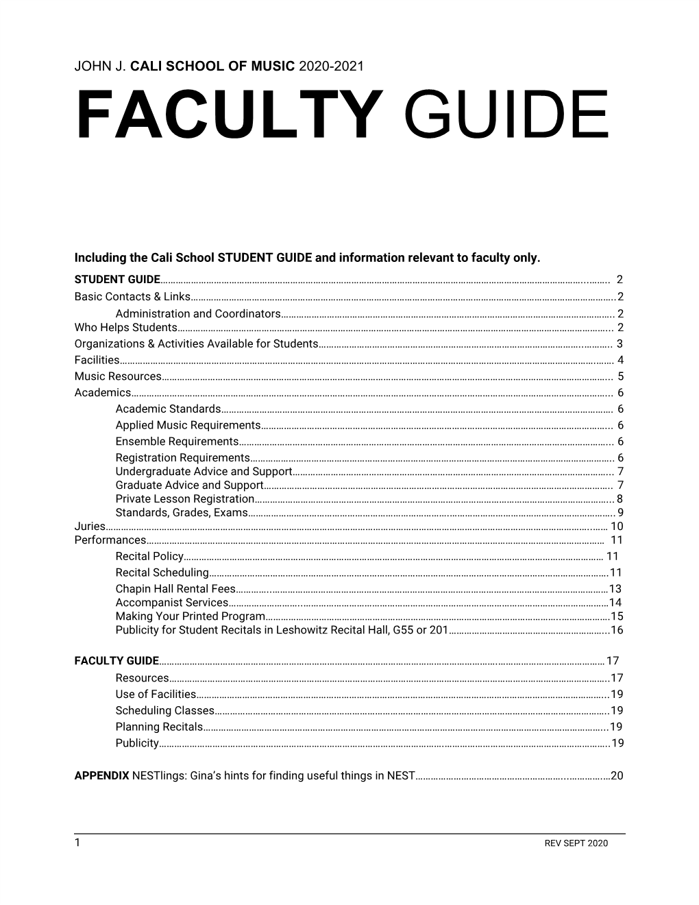 Faculty​Guide