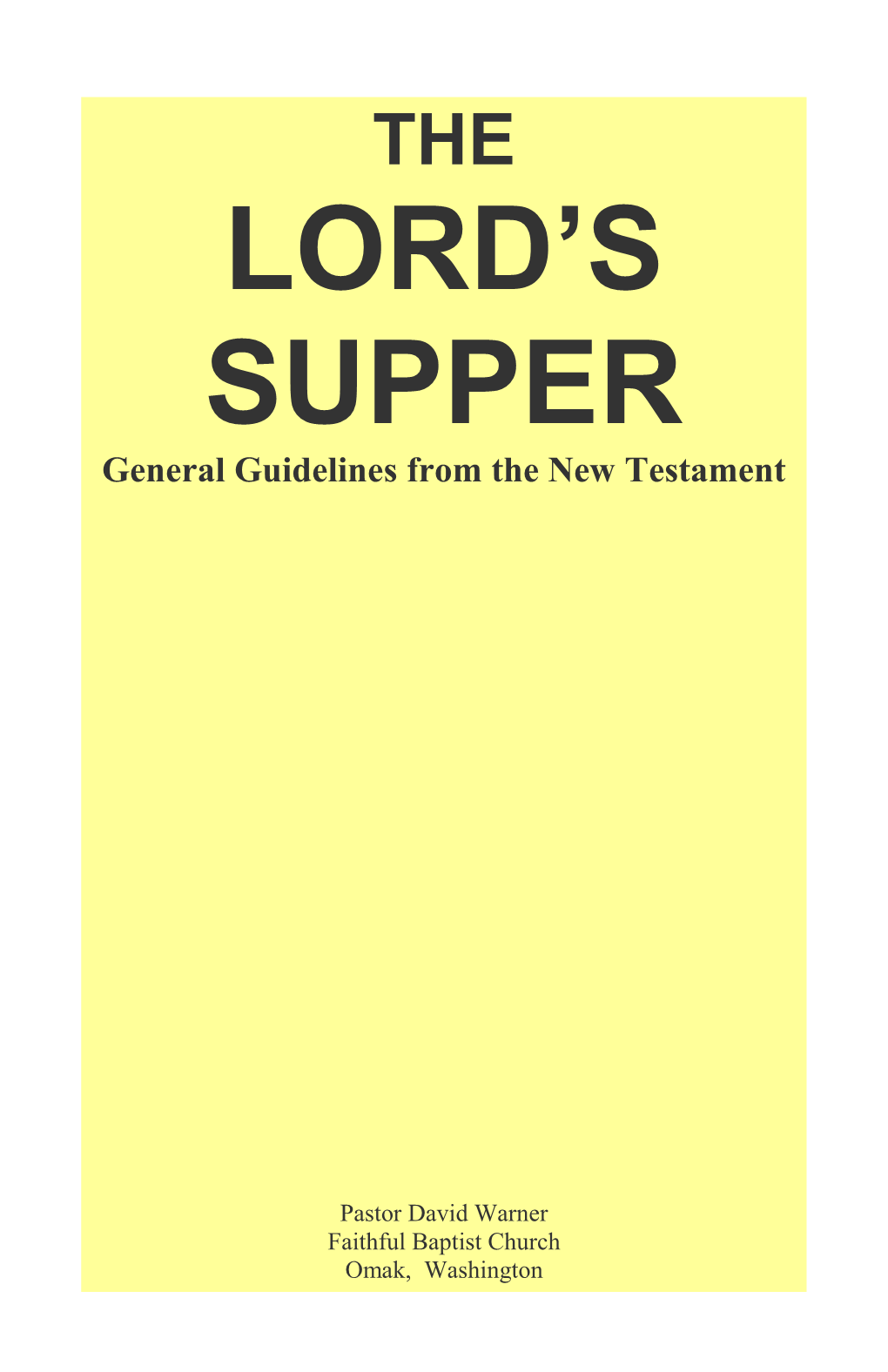 Keep the Ordinances, As I Delivered Them to You (2); I Have Received of the Lord That Which