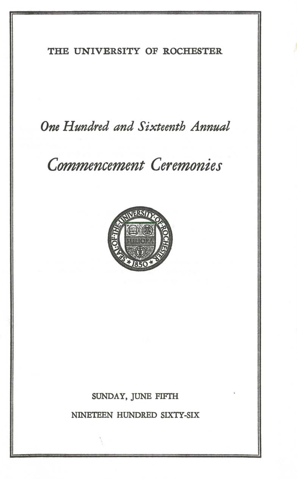 Commencement Ceremonies