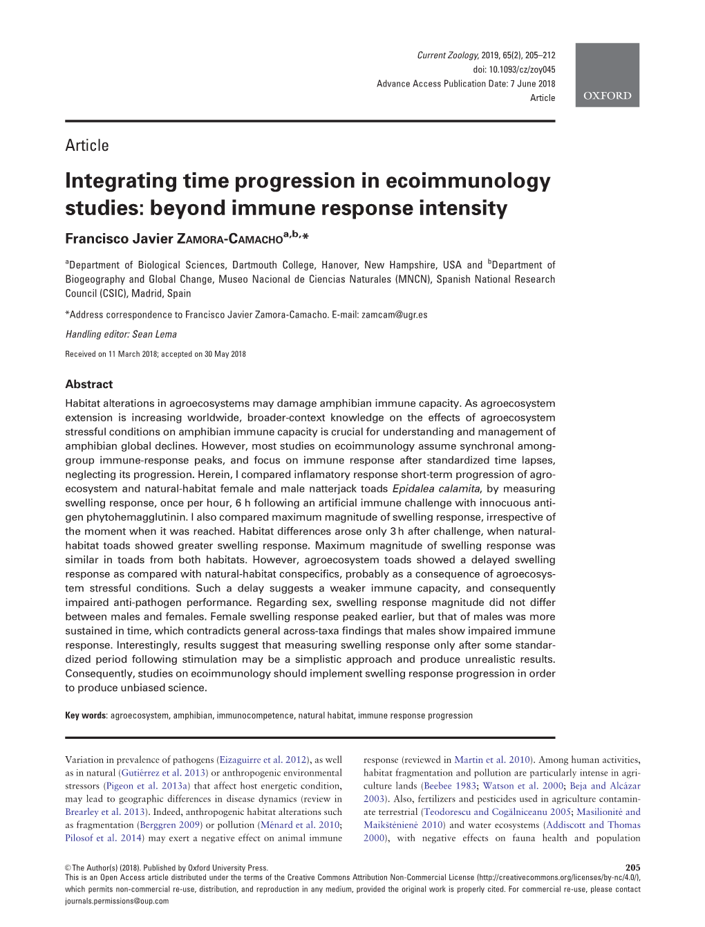 Integrating Time Progression in Ecoimmunology Studies: Beyond Immune Response Intensity