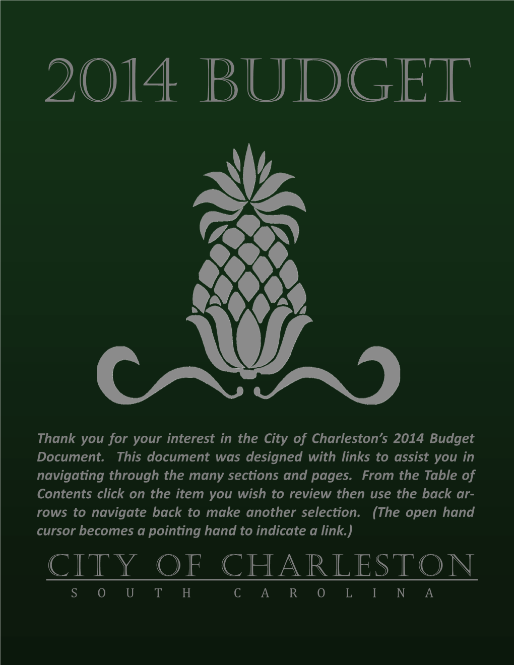 2014 Formal General Operating Budget