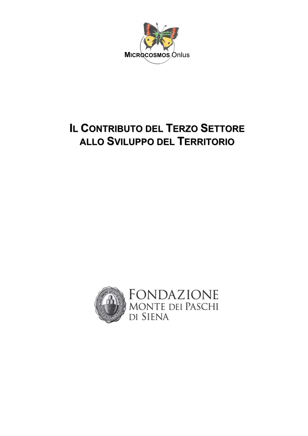 Il Contributo Del Terzo Settore Allo Sviluppo Del Territorio