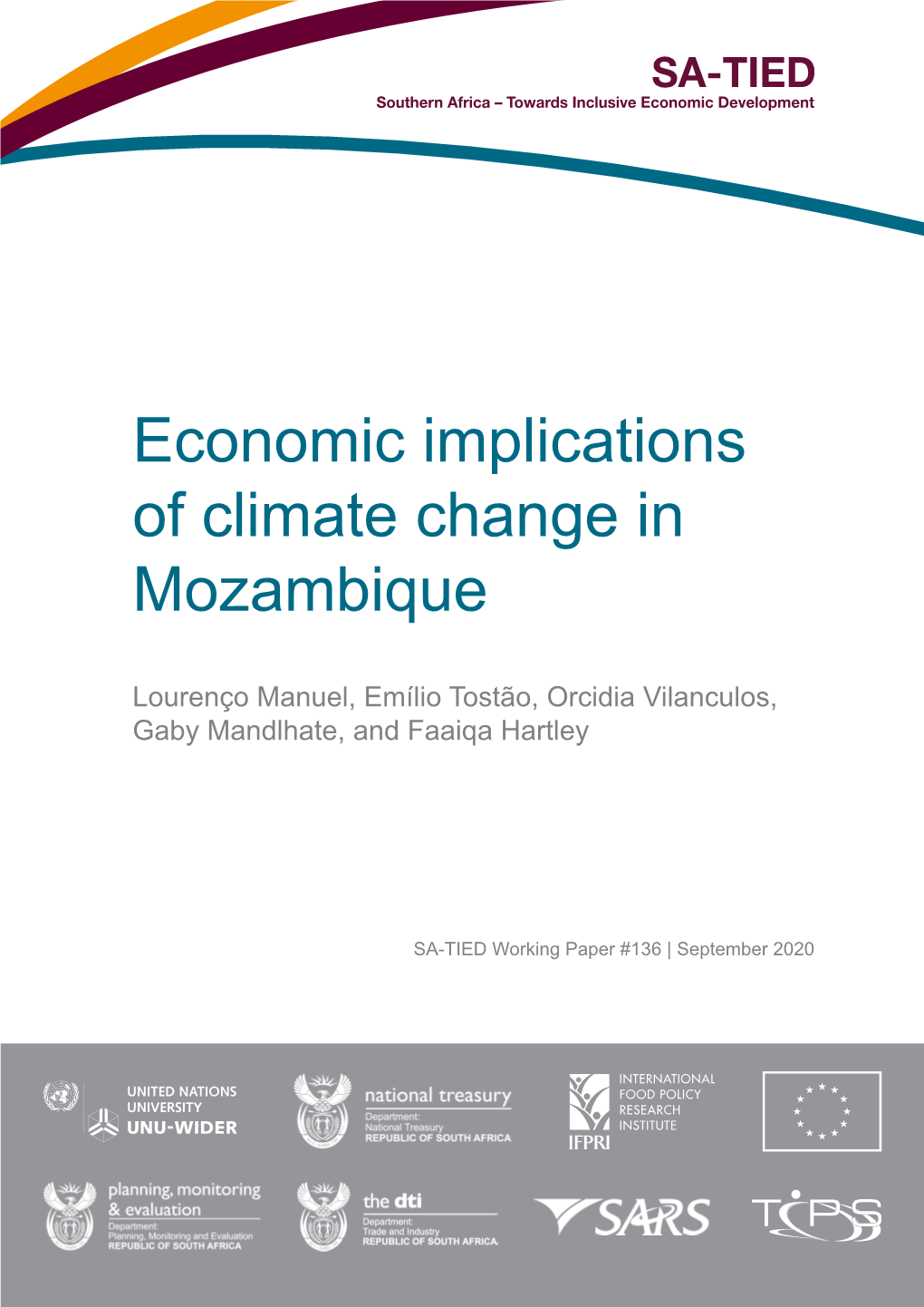 Economic Implications of Climate Change in Mozambique