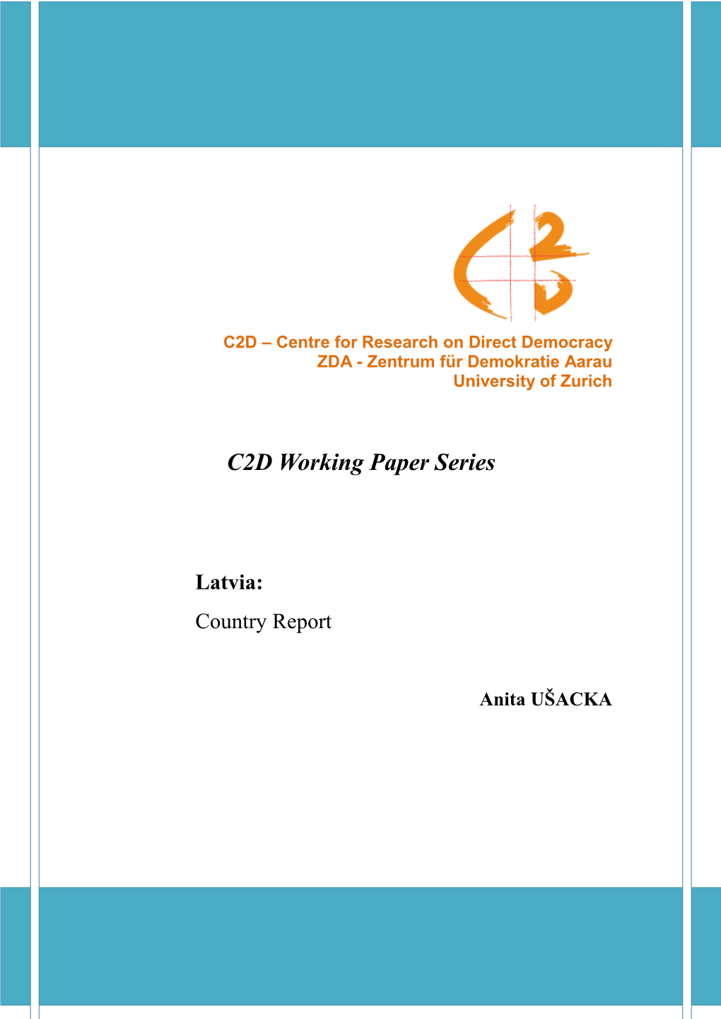 C2D Working Paper Series