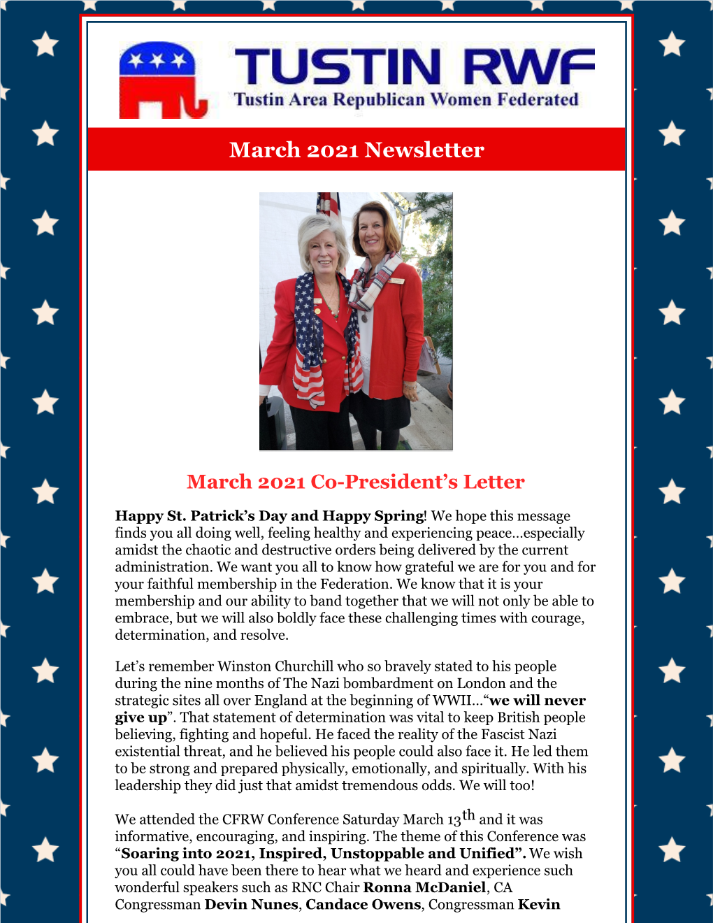 March 2021 Newsletter