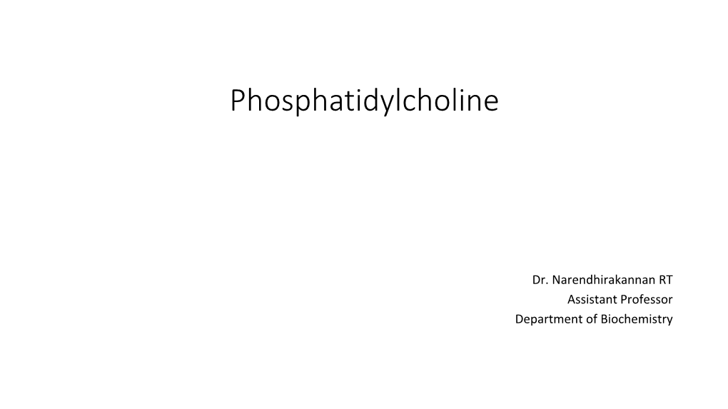 Phosphatidylcholine