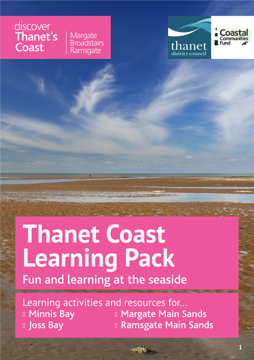 Thanet Coast Learning Pack Fun and Learning at the Seaside