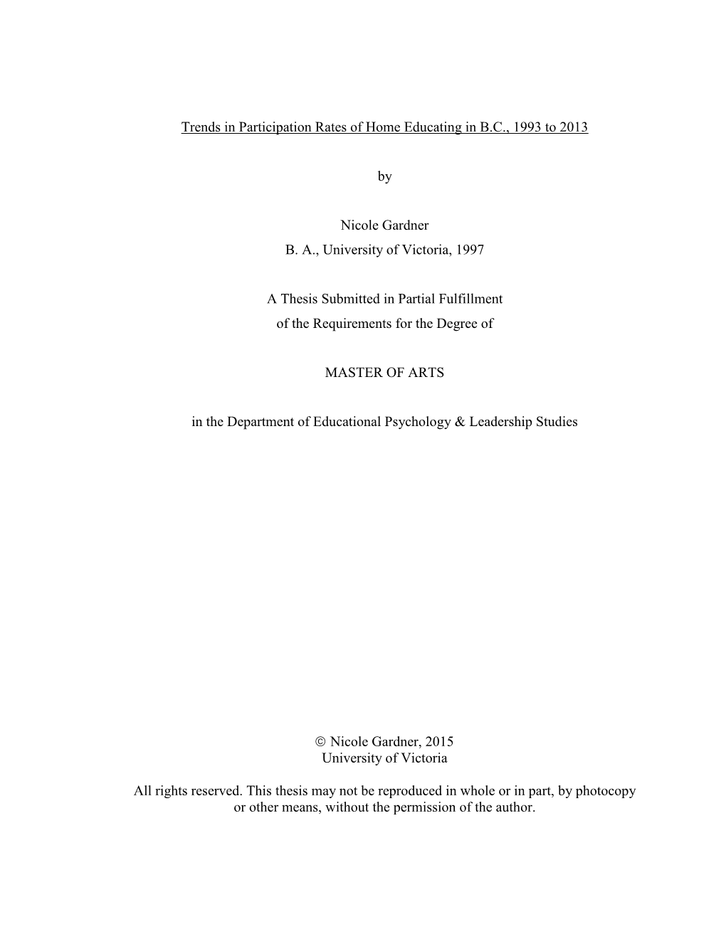 Uvic Thesis Template