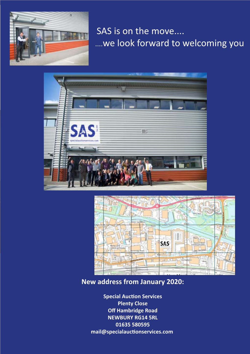 SAS Is on the Move...We Look Forward to Welcoming