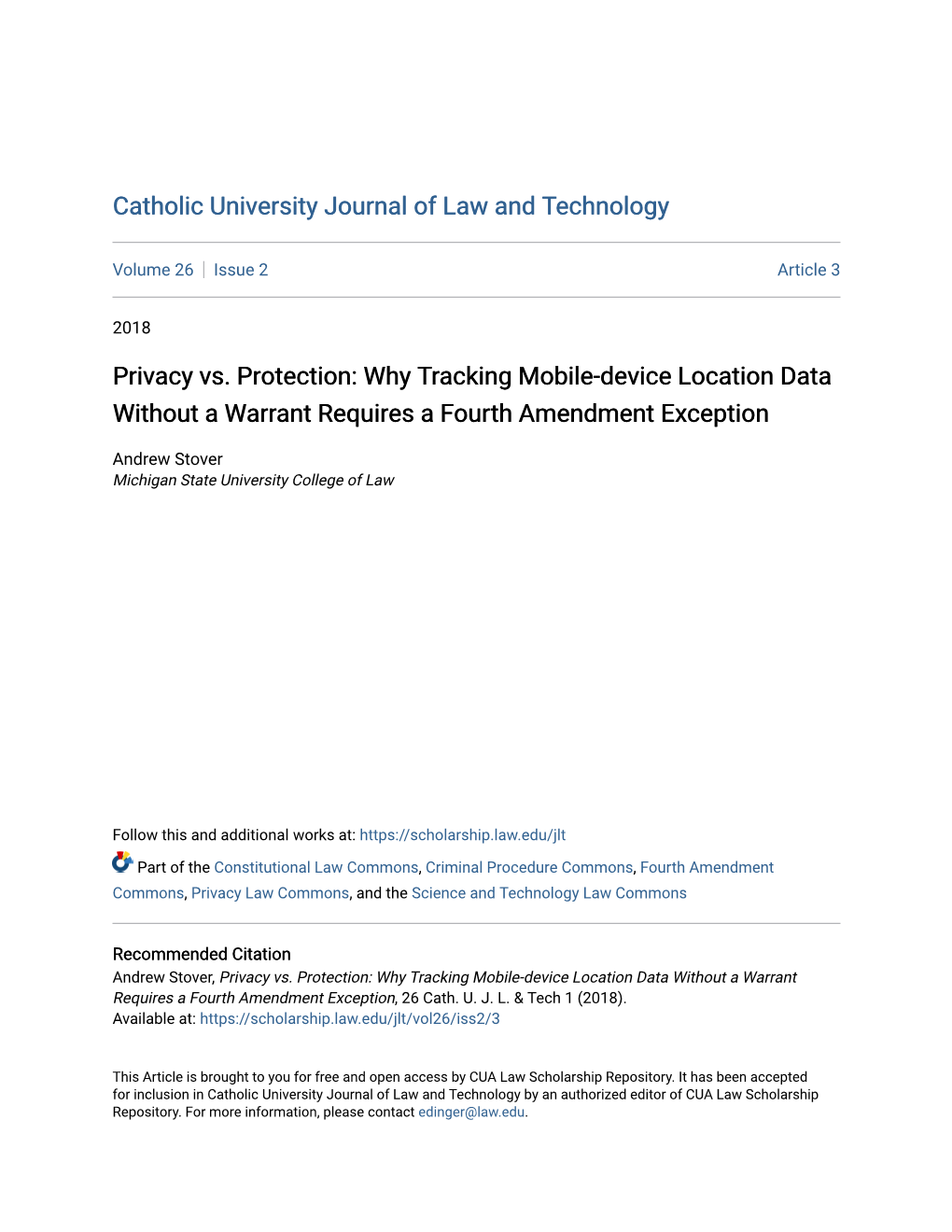 Why Tracking Mobile-Device Location Data Without a Warrant Requires a Fourth Amendment Exception