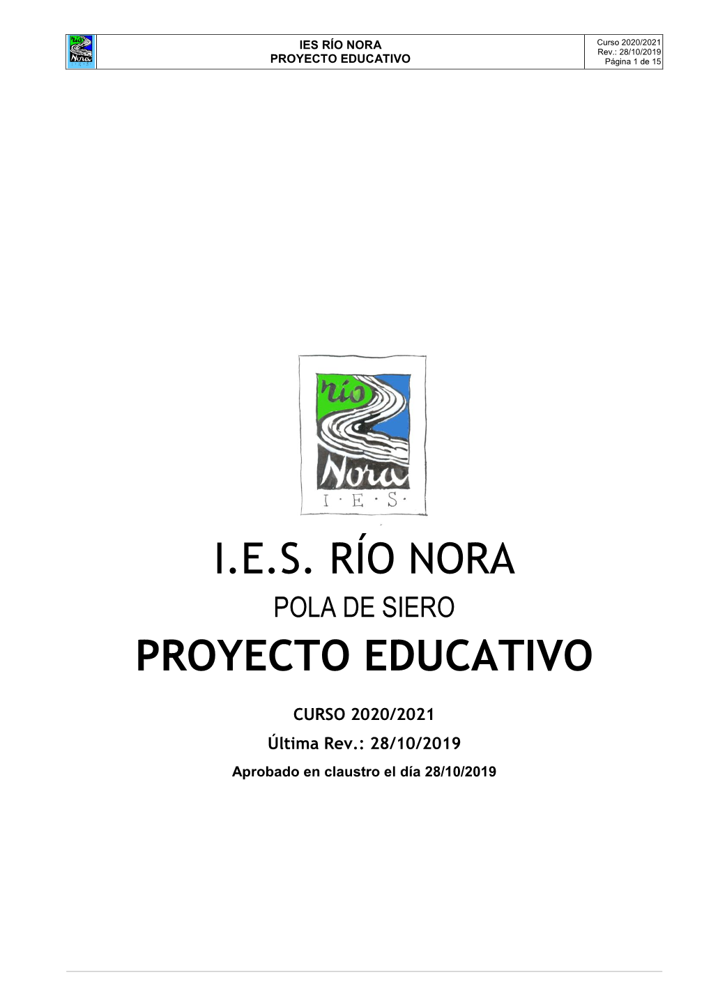 Proyecto Educativo Del Centro