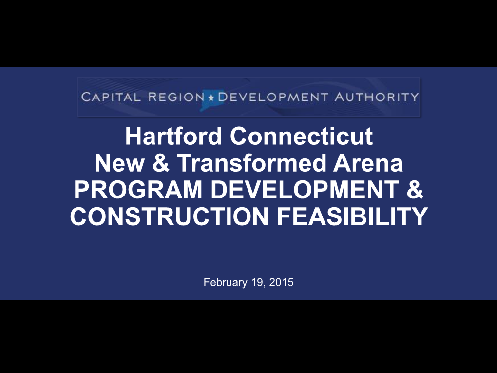 Hartford Connecticut New & Transformed Arena PROGRAM